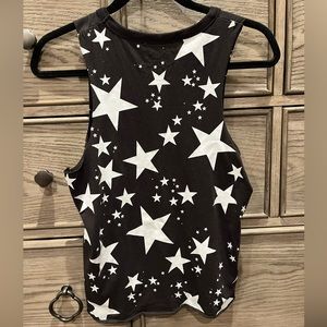 Chaser tank black and White Stars Small